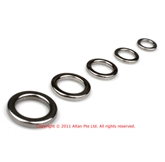TackleLoft Stainless Steel Machine Pressed Solid Rings