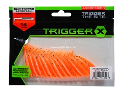 Trigger X - Slop Hopper PTXSLH22 - 2.2in - ORANGE PEARL UV - Soft Plastic Swim Bait