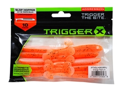 Trigger X - Slop Hopper PTXSLH35 - ORANGE PEARL UV - 9cm - Soft Plastic Swim Bait | Eastackle