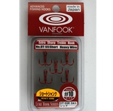 Vanfook - Black Bass Series - DT-55R - “Heavy Duty” Treble Hook #10 - Anodized Red