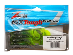 Z-Man - Hard Leg Frog-Z 4" - WATERMELON / CHART - Soft Plastic Frog Bait | Eastackle