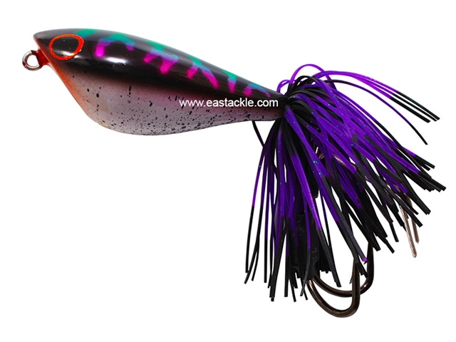 An Lure - Jump King 55 - PURPLE STRIPED SNAKEHEAD - Floating Frog Bait | Eastackle