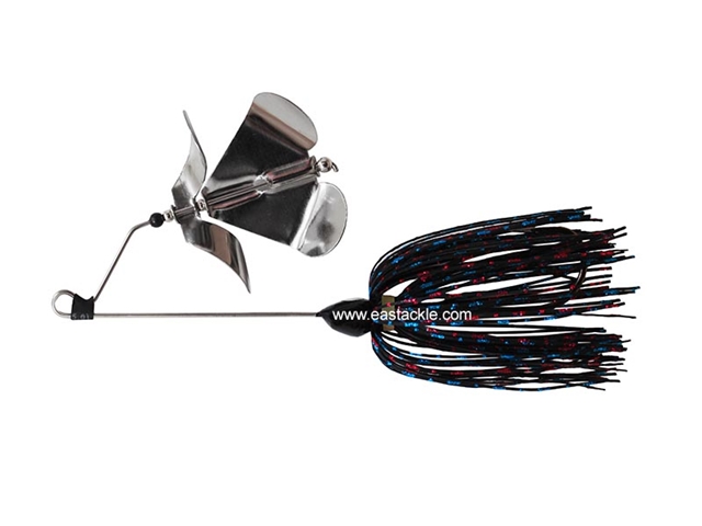 An Lure - PitBull 2J-BO Double Prop Buzz Bait - BLACK - Sinking Wire Bait | Eastackle