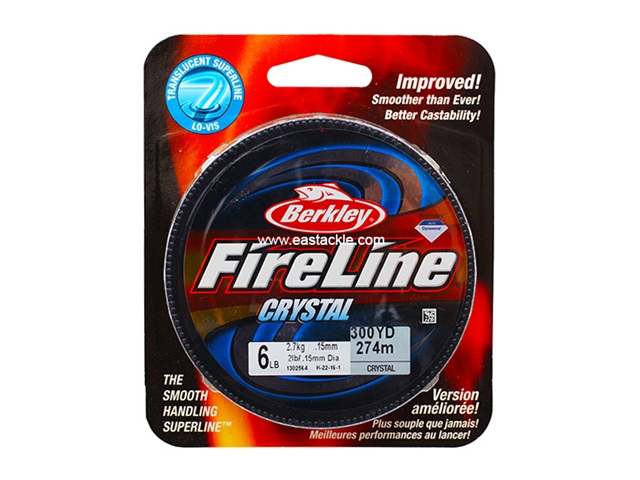 Berkley - FireLine Fused Crystal 300yds - 6LB - Braided/PE Line | Eastackle
