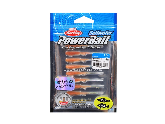 Berkley - PowerBait - Sabiky 1.8in - OKIAMI COPPER / RAINBOW - Soft Plastic Jerk Bait | Eastackle