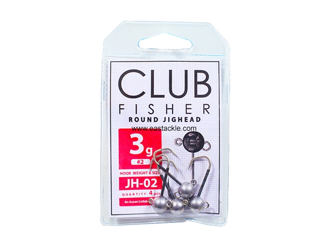 Club Fisher - Round Jighead JH-02-7150 - #2 - 3grams | Eastackle