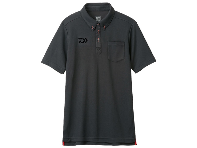 Daiwa - 2019 Button Down Polo Shirt - DE-6507 - BLACK - Men's 3XL Size | Eastackle