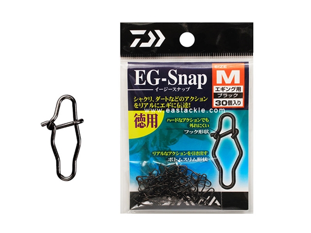Daiwa - EG-SNAP M - BLACK - Bulk Pack | Eastackle