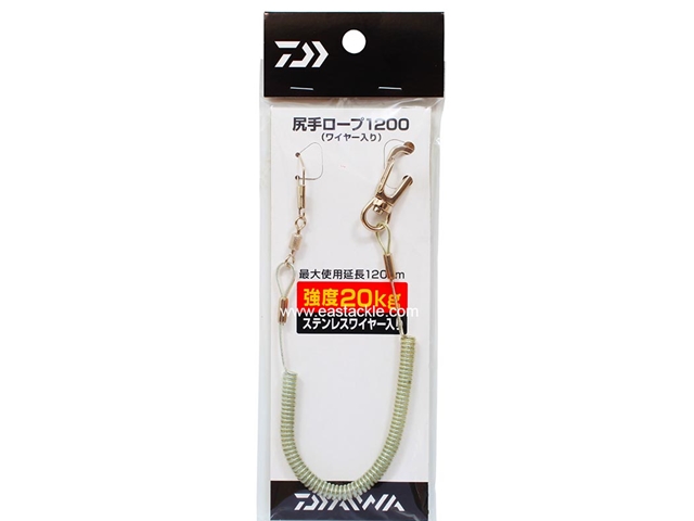 Daiwa - Shitte Rope 1200 - Coiled Fishing Lanyard | Eastackle