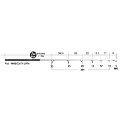 Fuji - MNSG3071-LP76 - Spinning Guide Set for 7’6” Light Game Popping Blank