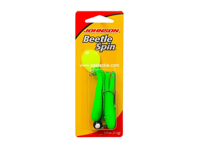 Johnson - Beetle Spin 1/4oz - CATALPA BLACK STRIPE / CHART - Soft Plastic Jerk Bait Spinner Bait | Eastackle