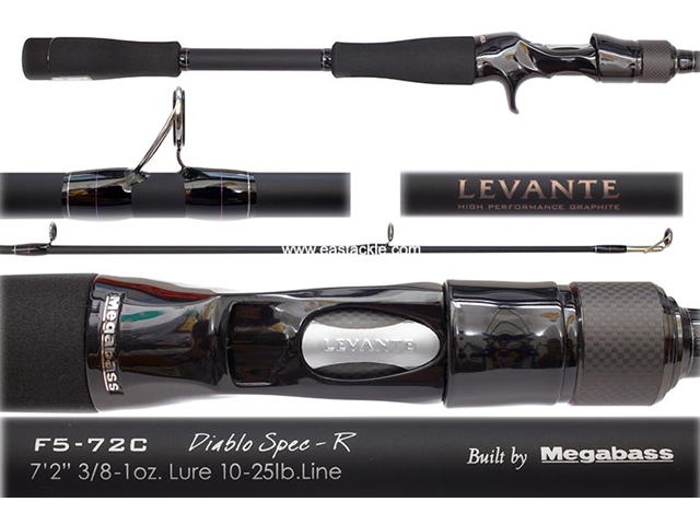 Megabass - Levante - F5-72C - DIABLO SPEC-R - Bait Casting Rod | Eastackle