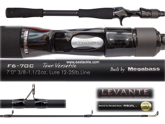Megabass - Levante - F6-70C - TOUR VERSATILE - Bait Casting Rod | Eastackle