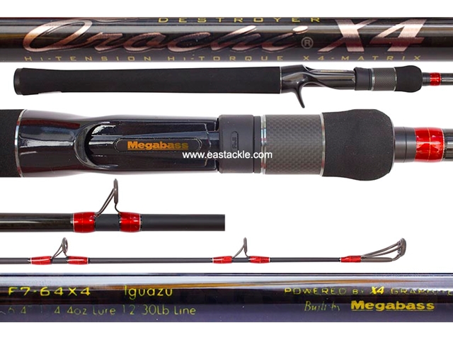 Megabass - Orochi X4 - F7-64X4 - IGUAZU - Bait Casting Rod | Eastackle