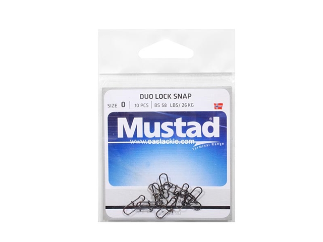 Mustad - Duo Lock Snap - #0 | Eastackle