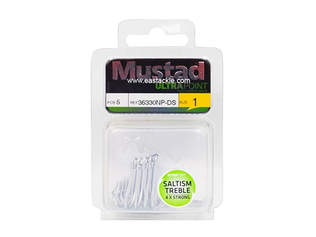 Mustad - Saltism 4X Strong #1 - Treble Hook | Eastackle