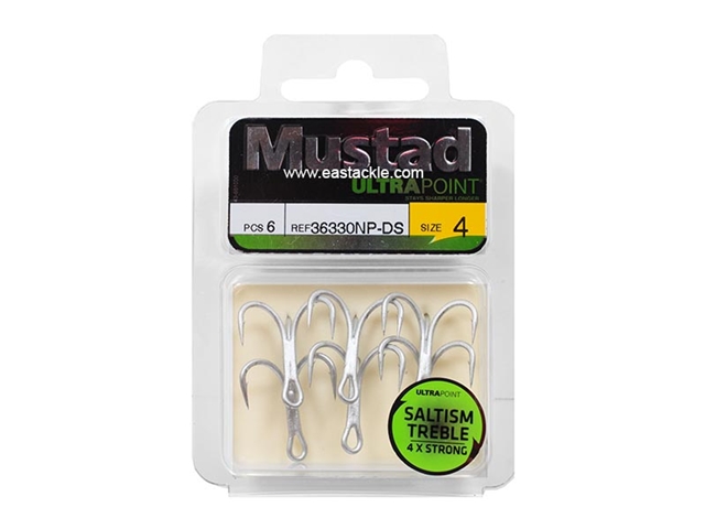 Mustad - Saltism 4X Strong #4 - Treble Hook | Eastackle