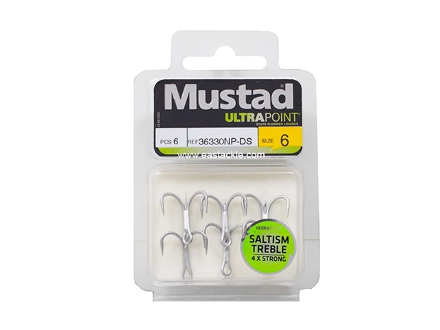 Mustad - Saltism 4X Strong #6 - Treble Hook | Eastackle