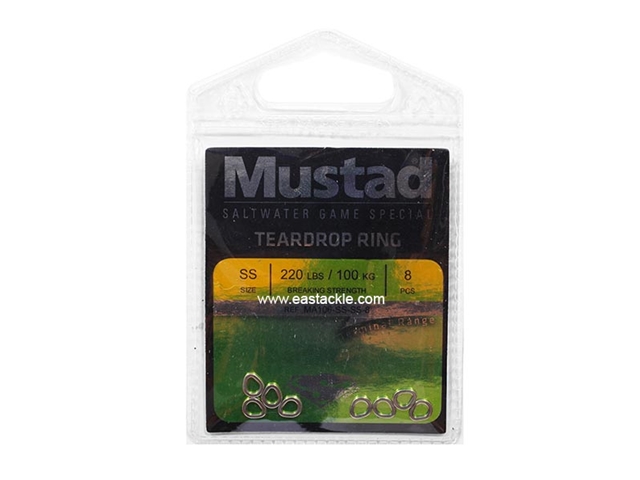 Mustad - Teardrop Ring - Size SS | Eastackle