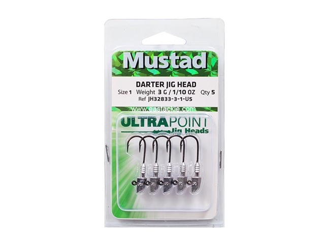 Mustad - Ultra Point Darter Jig Head - #1 - 3grams | Eastackle