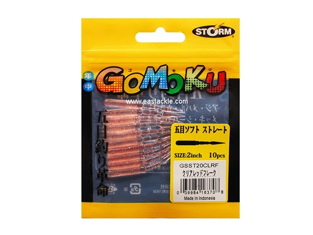 Storm - Gomoku Soft Straight GSST20 - 2in - CLRF - Micro Soft Plastic Jerk Bait | Eastackle