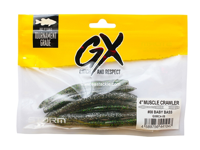 Storm - GX Muscle Crawler 4inch - BABY BASS - Soft Plastic Stick Bait | Eastackle