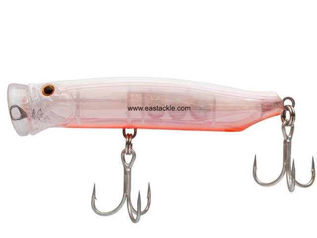 Tackle House - Contact Feed Popper 100 - PEARL BACK ORANGE BELLY CLEAR HG | Floating Popper | Eastackle