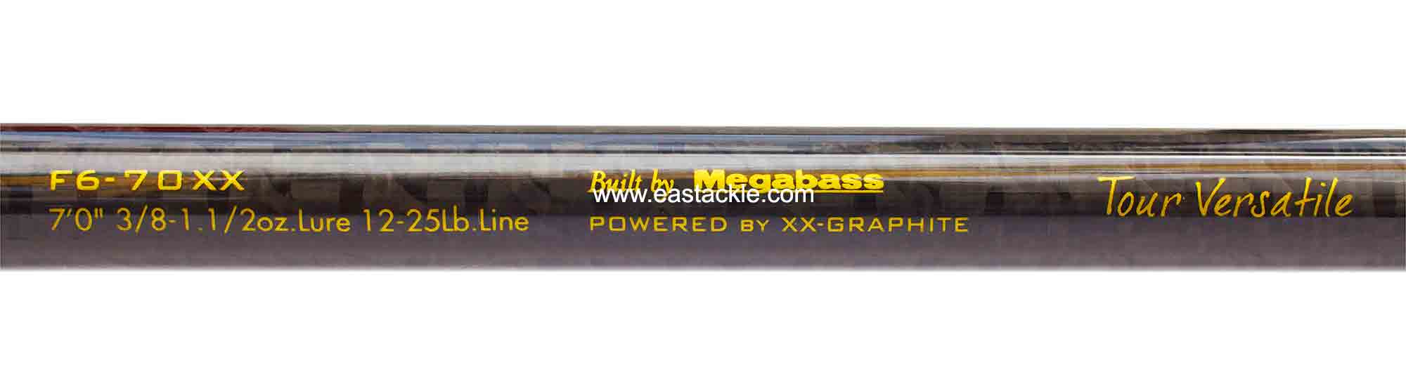Megabass - Orochi XX - F6-70XX - TOUR VERSATILE - Bait Casting Rod - Blank Specifications