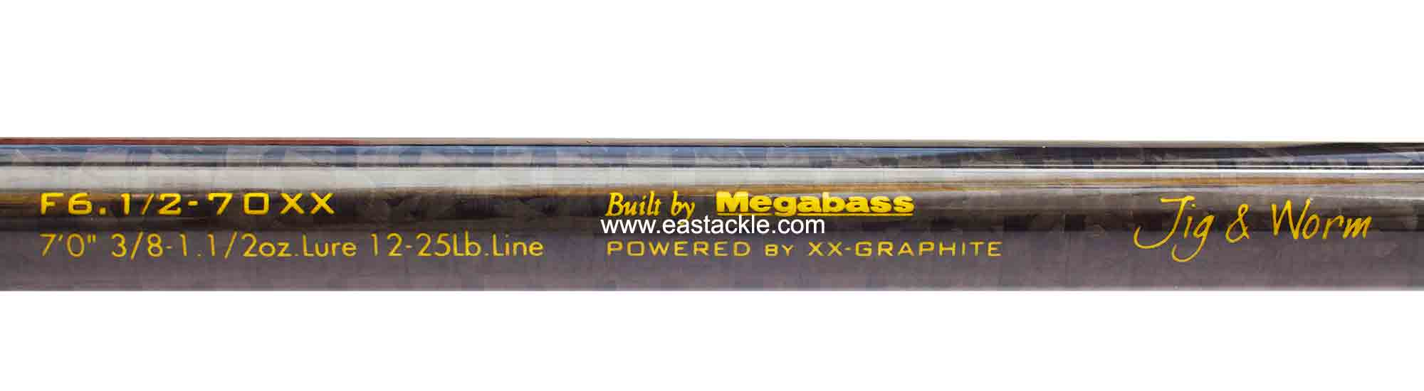 Megabass - Orochi XX - F6.1/2-70XX - JIG & WORM - Bait Casting Rod - Blank Specifications