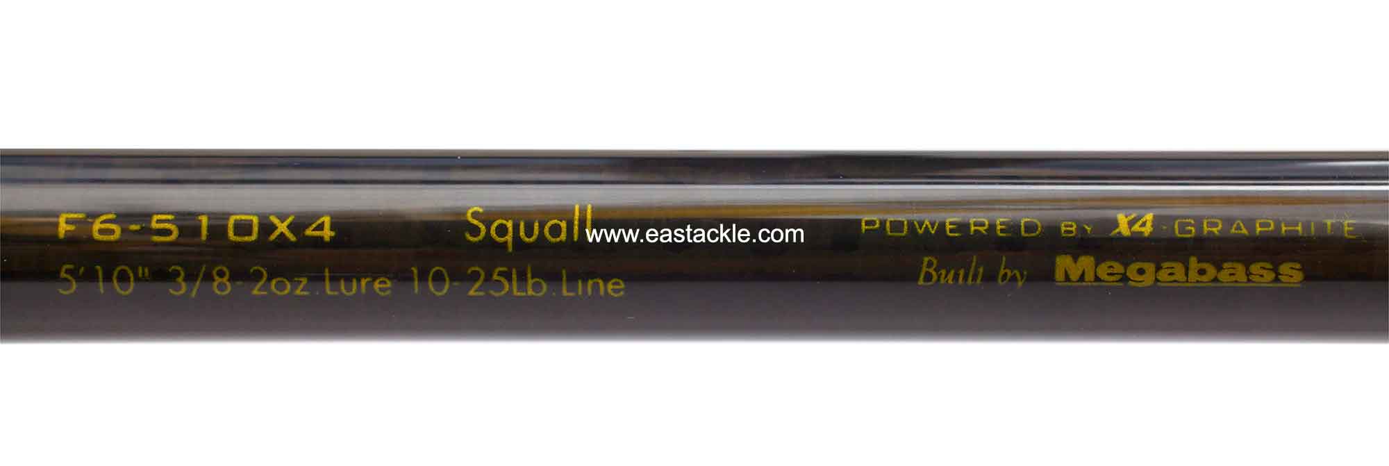 Megabass - Orochi X4 - F6-510X4 - SQUALL - Bait Casting Rod - Stripper Guide