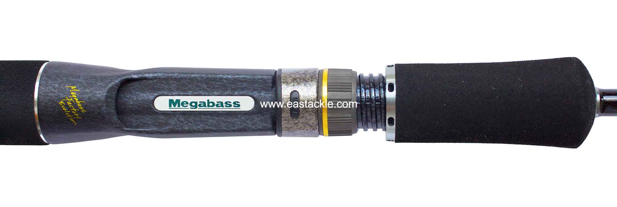Megabass - XOR Silver Shadow - SSR-63LC - Bait Casting Rod - Reel Seat (Top View)