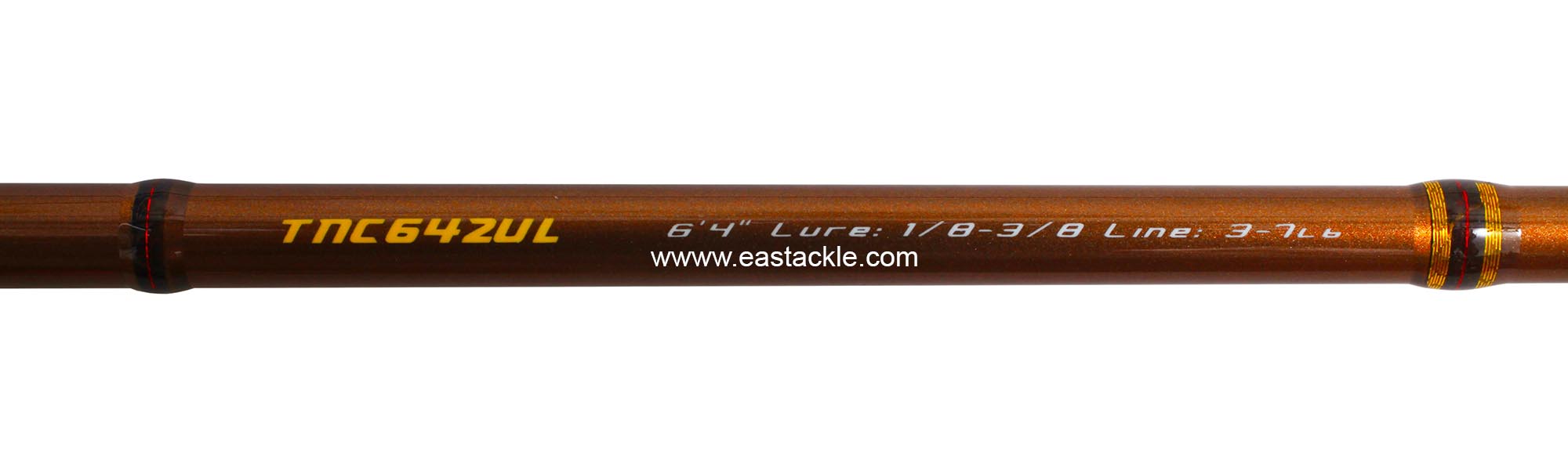 Storm - Teenie - TNC642UL - Bait Casting Rod - Blank Specifications (Top View) | Eastackle