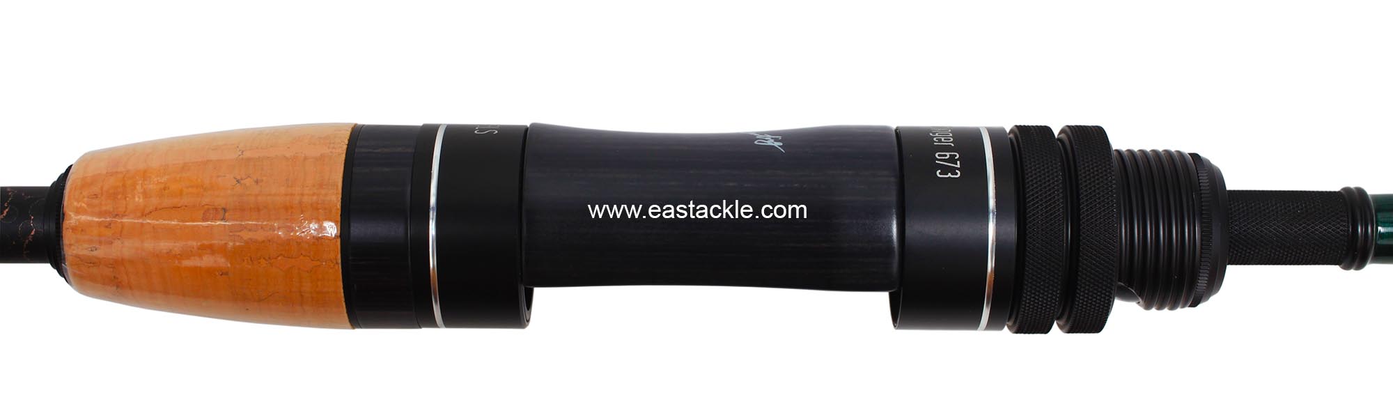 Megabass - Great Hunting - GH67-3 LSS - Spinning Rod - Handle Section (Close Up - Side View) | Eastackle