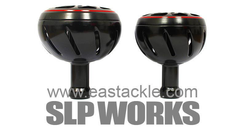 Daiwa - SLP Works - Aluminium Knobs - BLACK (Large & Medium) - Dress Up Parts | Eastackle