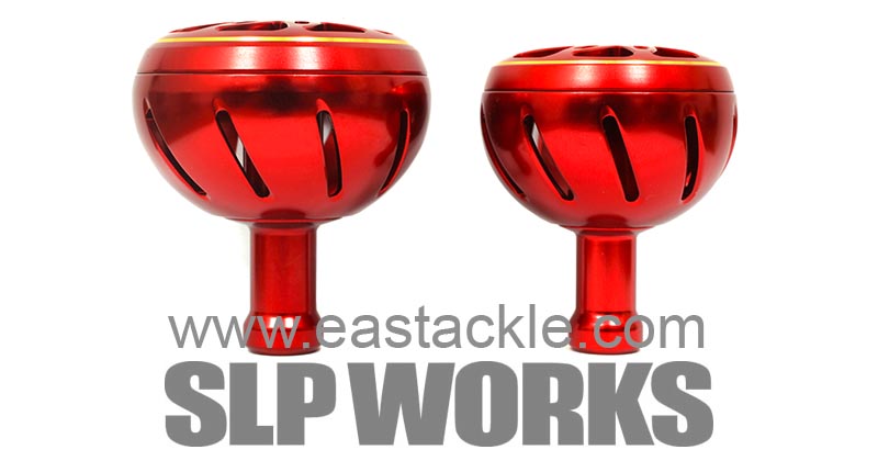 Daiwa - SLP Works - Aluminium Knobs - RED (Large & Medium) - Dress Up Parts | Eastackle