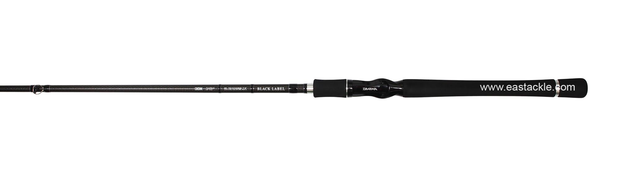 Daiwa - Black Label 701XXHB - Bait Casting Rod - Butt to Stripper Section (Top View) | Eastackle