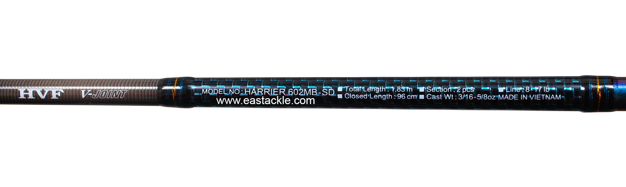 Daiwa - Harrier  - 602MB-SD - Bait Casting Rod - Blank Specifications | Eastackle
