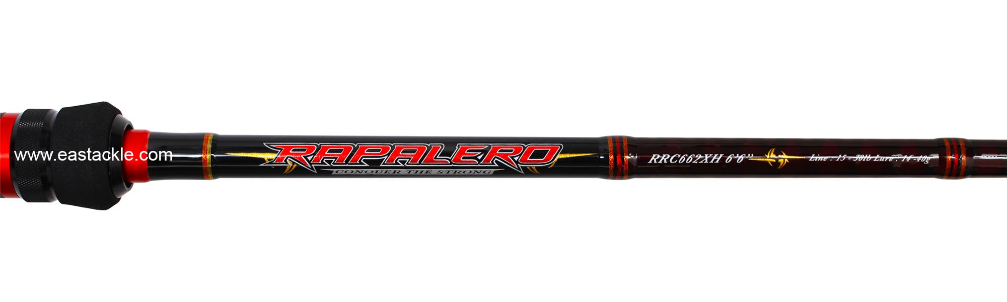 Rapala - 2018 Rapalero - RRC662XH - Bait Casting Rod - Logo and Blank Specifications (Top View) | Eastackle