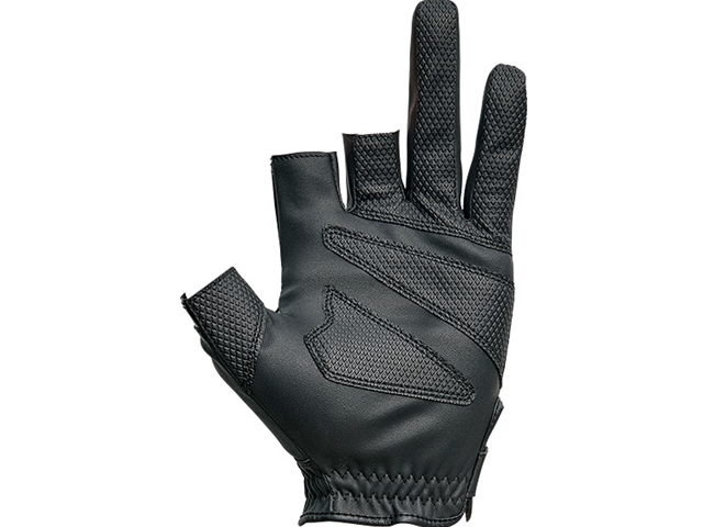 Daiwa - 2019 Light Grip 3 Finger Cut Gloves - DG-75009 - BLACK - L Size | Eastackle