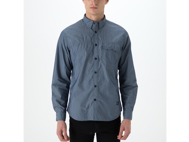 Daiwa - Cordura Long Sleeve Shirt - DE-89008 - WHITE - Men's 3XL Size | Eastackle