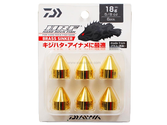 Daiwa - HRF Brass Sinker 18g - 5/8oz (6pcs) | Eastackle