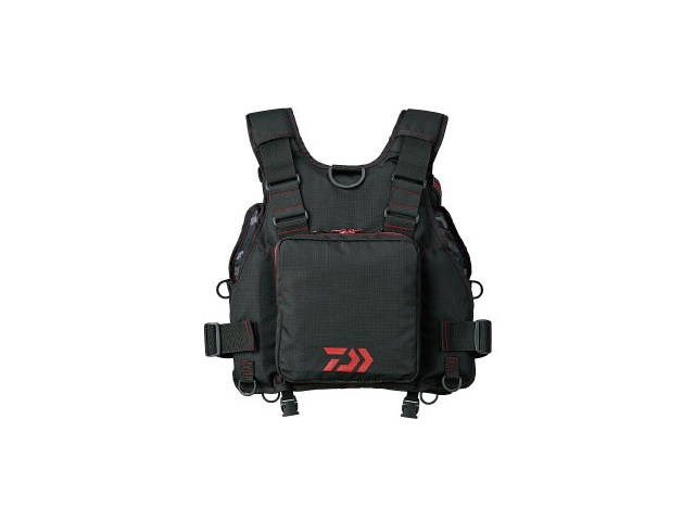 Daiwa - Wading Game Vest - DF-6206 BLACK RED - Free Size | Eastackle
