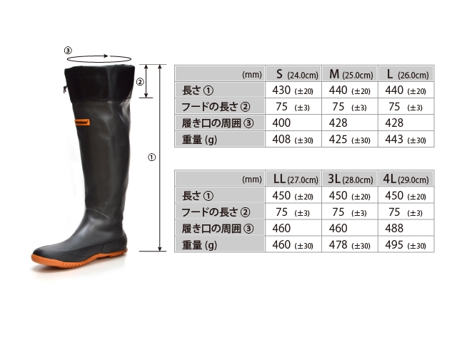Megabass - Mobile Flex Boots - 3L (28cm) | Eastackle