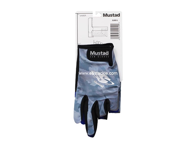 Mustad - Sun Gloves - Size L GL003-L | Eastackle