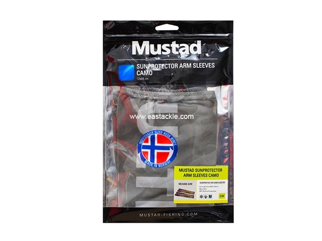 Mustad - Sunprotector Arm Sleeves - SIZE S/M - CAMO | Eastackle