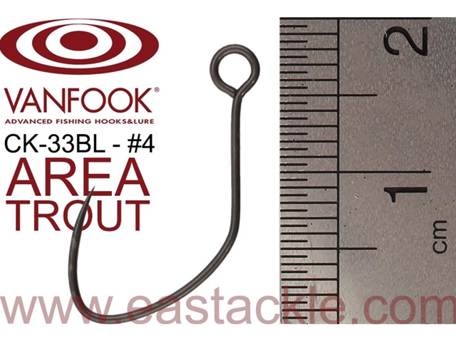 Vanfook - CK-33BL - #4 - Barbless Finesse Single Luring Hook | Eastackle
