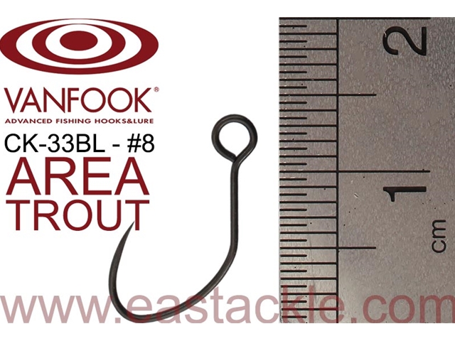 Vanfook - CK-33BL - #8 - Barbless Finesse Single Luring Hook | Eastackle