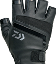 Daiwa - 2019 Light Grip 5 Finger Cut Gloves - DG-76009 - BLACK - M Size | Eastackle