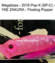 Megabass - 2018 Pop-X (SP-C) - YAE ZAKURA - Floating Popper | Eastackle
