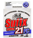 Sufix - Super 21 - Fluorocarbon Line (150 Metres) - 6lbs / CLEAR | Eastacklea